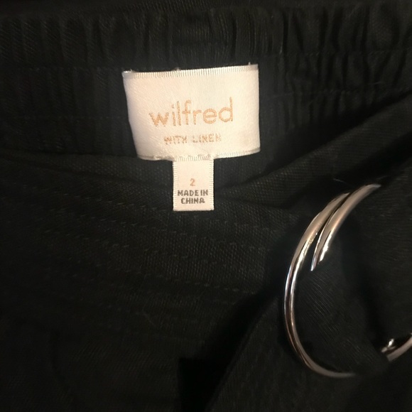 Aritzia Wilfred Linen Shorts With Belt - Picture 3 of 3